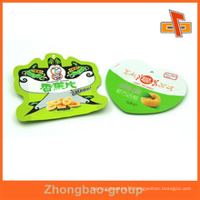 Heat seal free sample plastic heart shape bean bag for dry fruit packaging